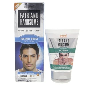 Emami Fair and Handsome Advance Whitening Cream 100 ml + Facewash 100 g