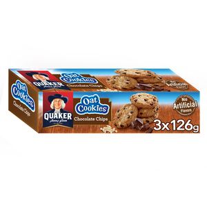 Quaker Oat Cookies Chocolate Chips 126 g 2+1