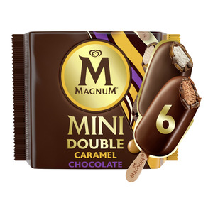 Magnum Mini Ice Cream Stick Double Chocolate & Caramel 6 x 60 ml Online ...