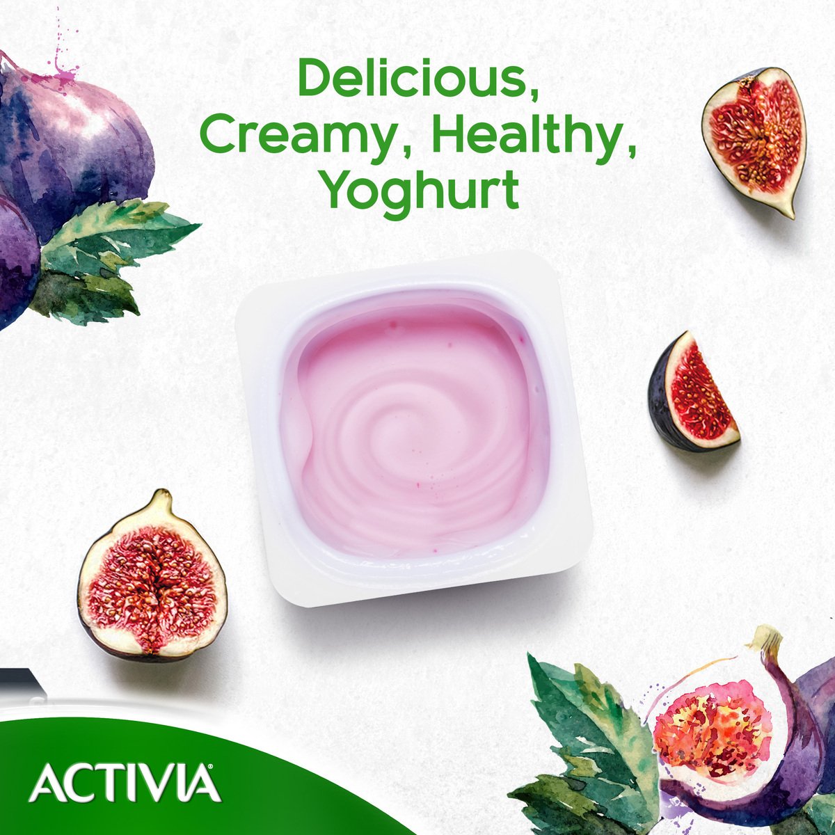 Activia Stirred Yoghurt Full Fat Figs 120 g