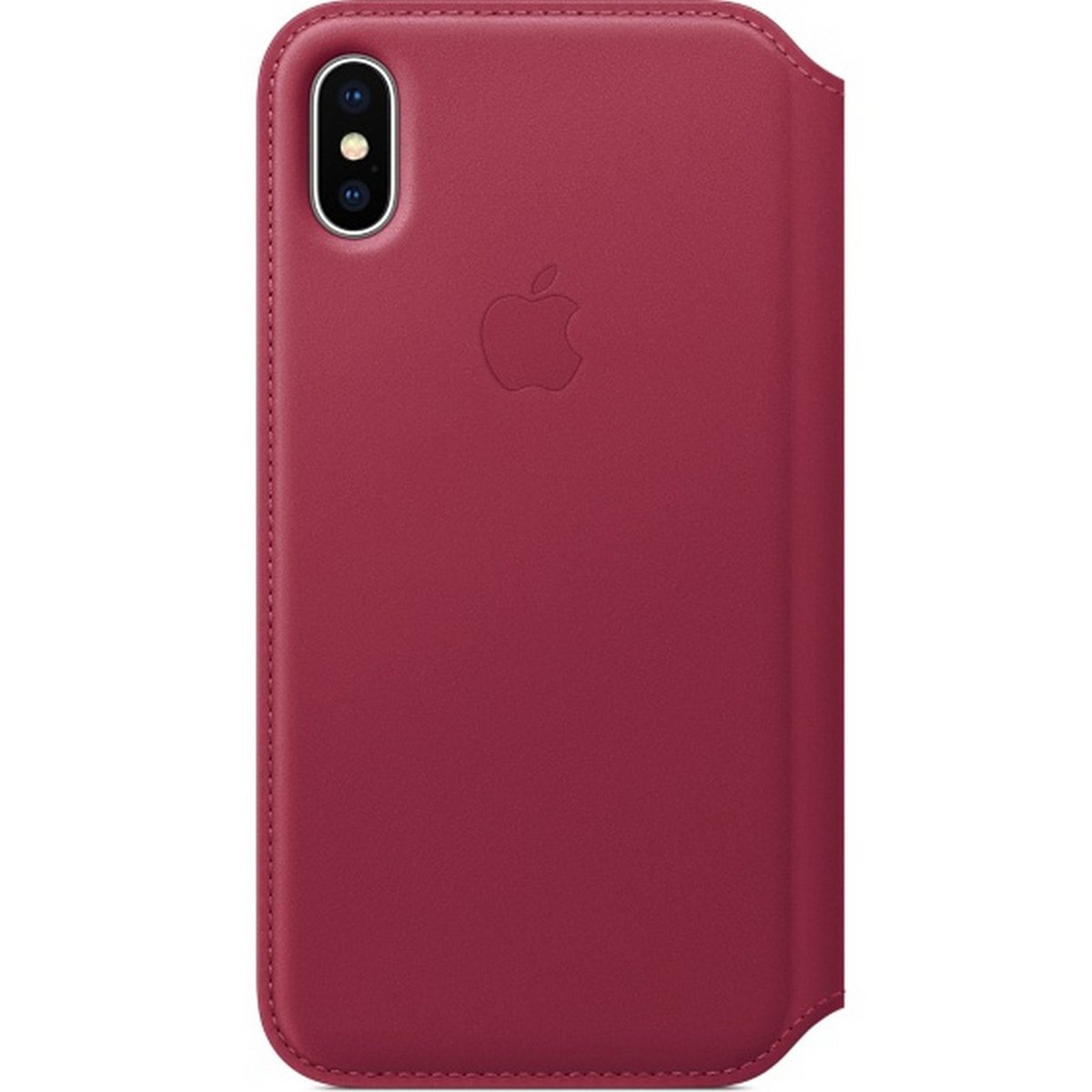 Apple iPhone X Leather Case Folio Berry