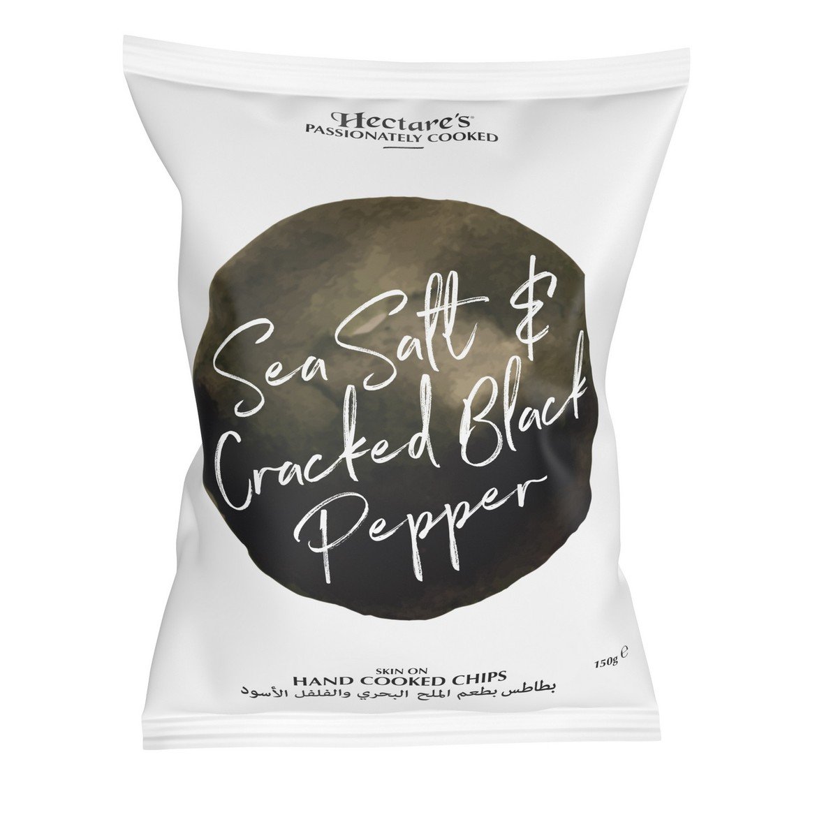 Hectares Sea Salt and Cracked Black Pepper Potato Chips 150 g