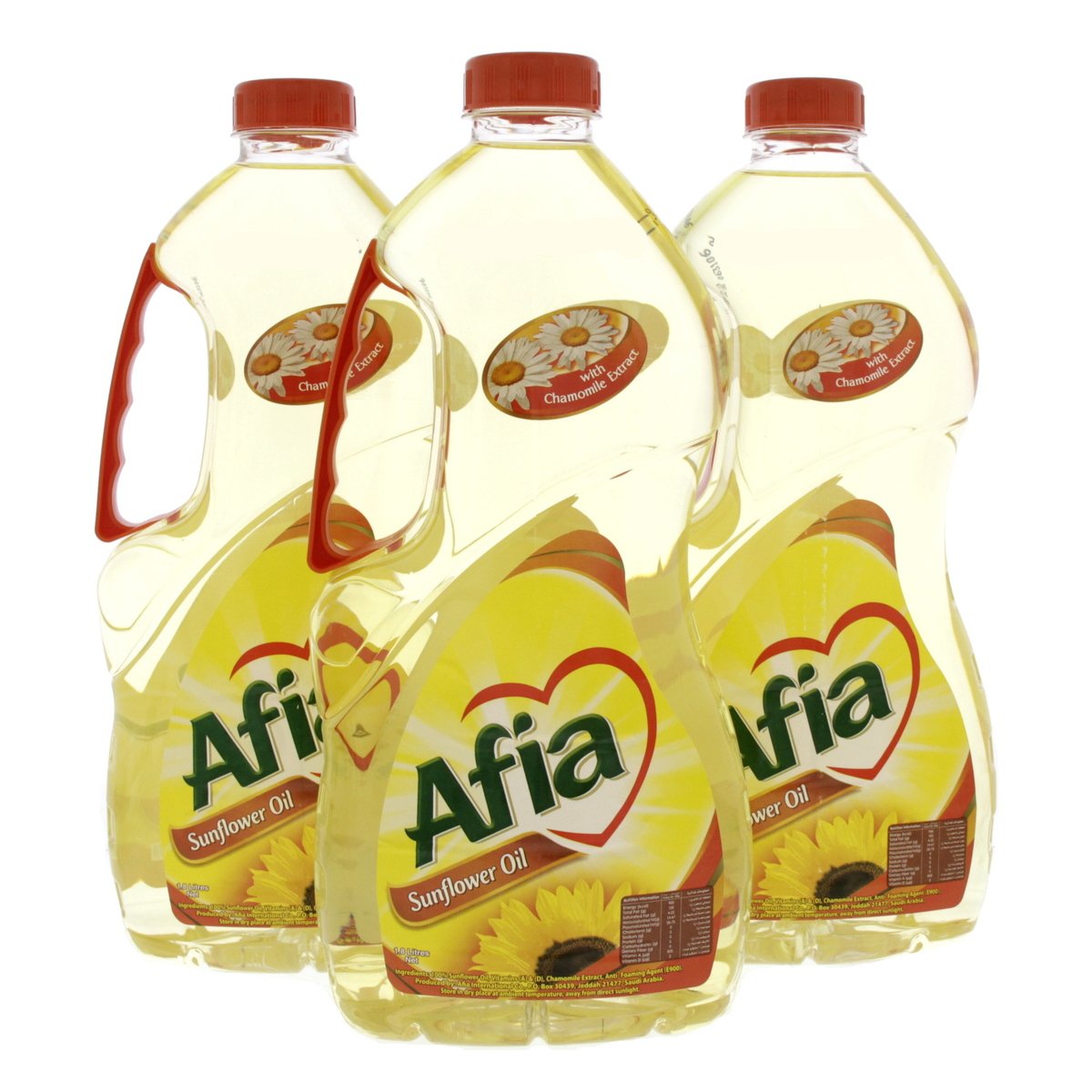 Afia Sunflower Oil 3 x 1.8 Litres