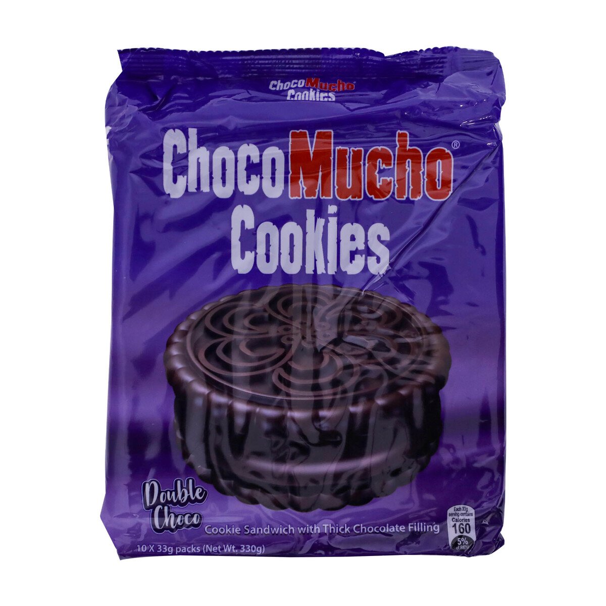 Choco Mucho Cookie Sandwich with Thick Chocolate Filling 10 x 33g