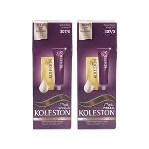 Koleston Hair Dye 307/0 Medium Blonde 2 x 50 ml