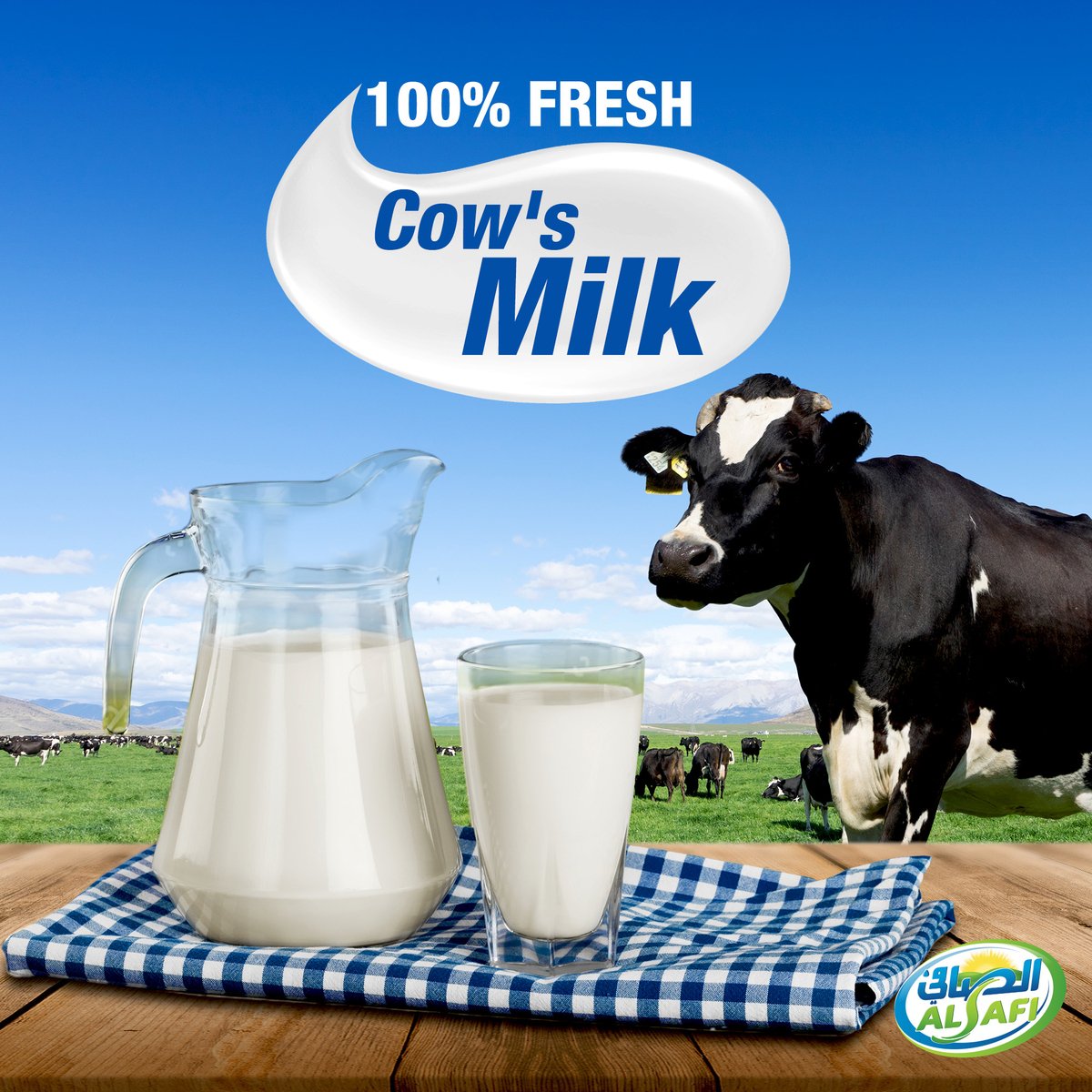 Al Safi Fresh Milk Full Fat 2.2 Litre