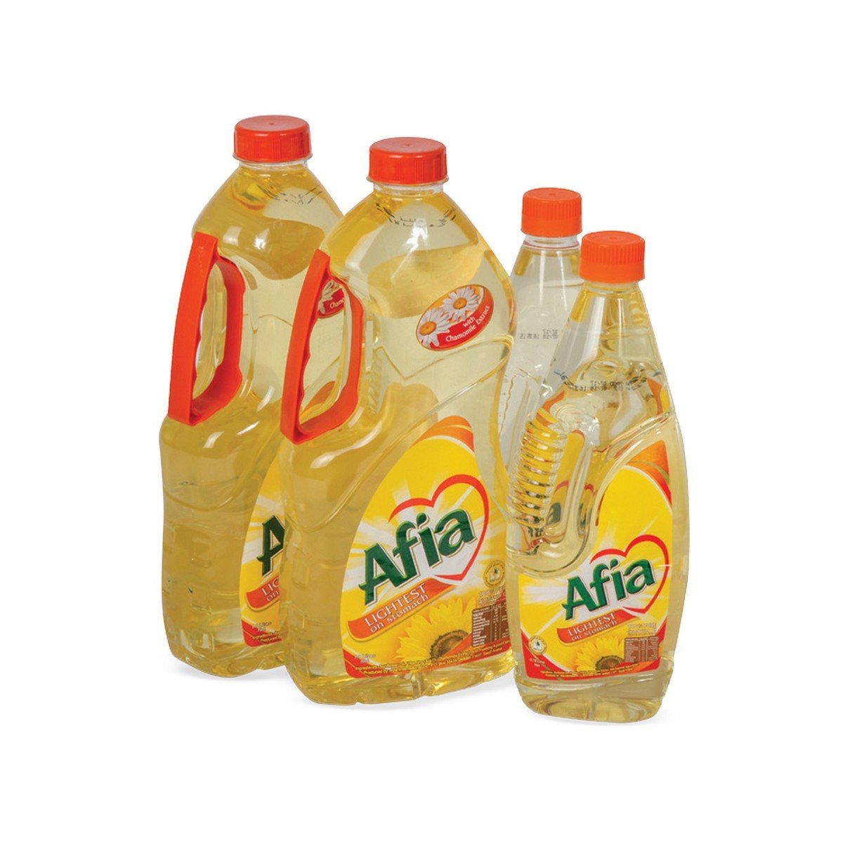 Afia Sunflower Oil 2 x 1.8 Litres + 2 x 750 ml