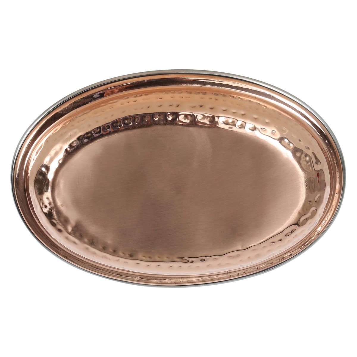 Chefline Double Wall Copper Oval Curry Dish 21cm