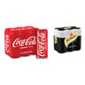 Coca Cola Regular 6 x 330 ml + Schweppes 6 x 300 ml