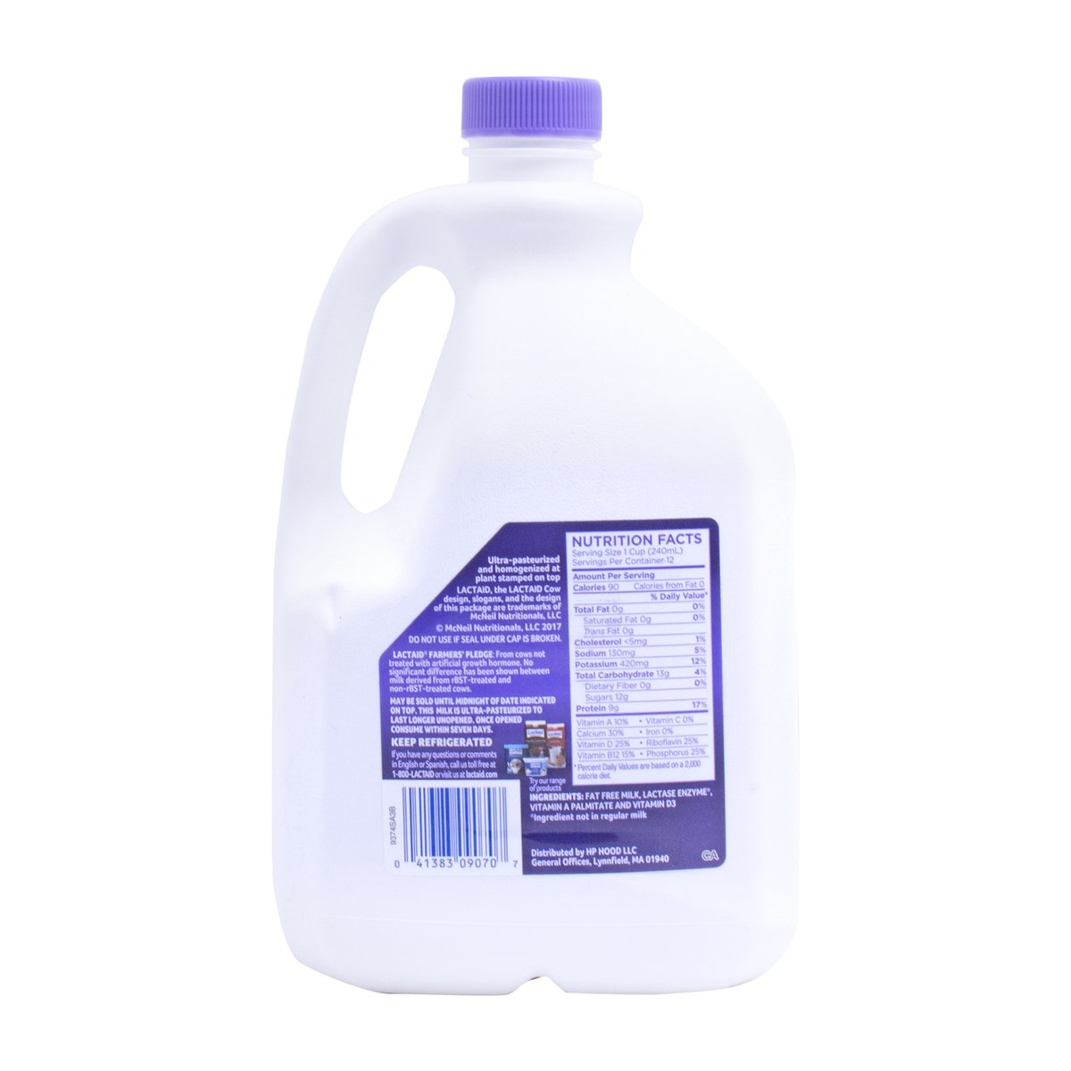 Lactaid Fat Free Milk Lactose Free 2.8 Litre