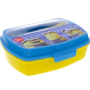 Minion Sandwich Box With Cutlery 89809