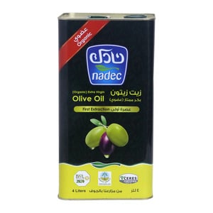 Nadec Organic Extra Virgin Olive Oil 4 Litre