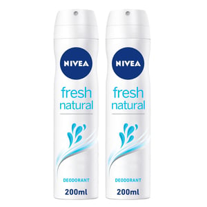 Nivea Deodorant Fresh Natural For Women 2 x 200 ml