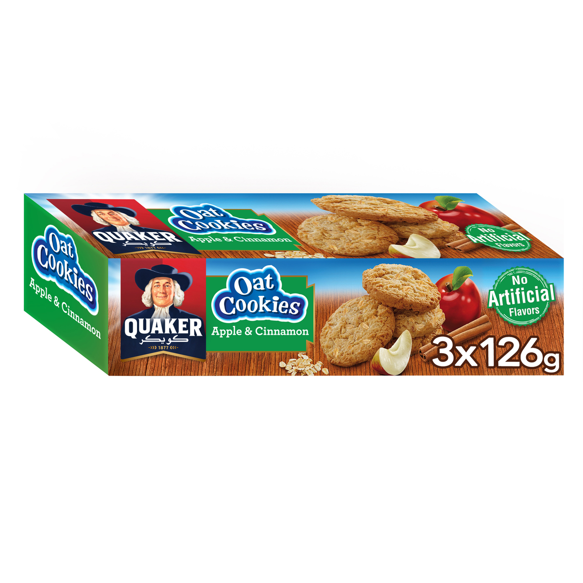 Quaker Oat Cookies with Apple & Cinnamon 126 g 2+1