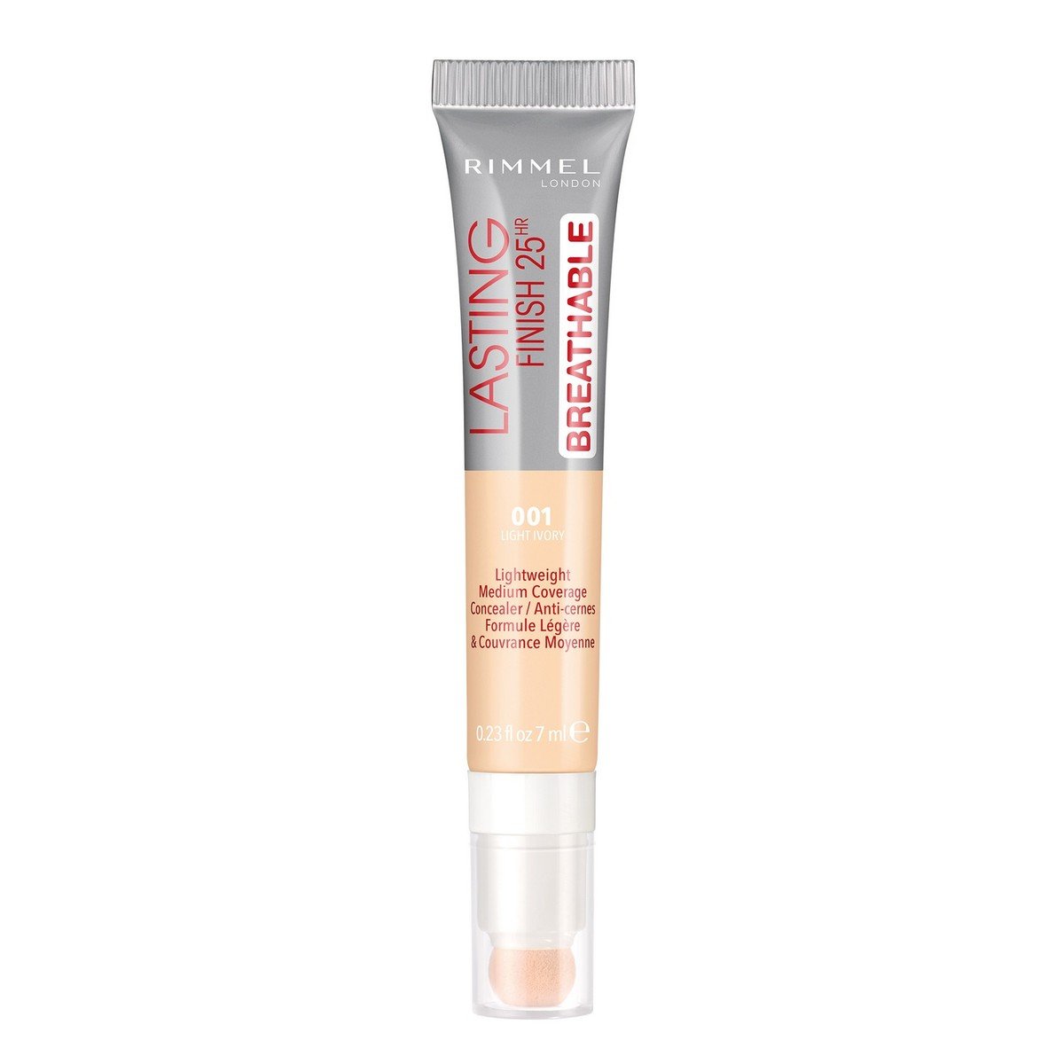 Rimmel London Lasting Finish Breathable Concealer Shade 001 Light Ivory 7ml