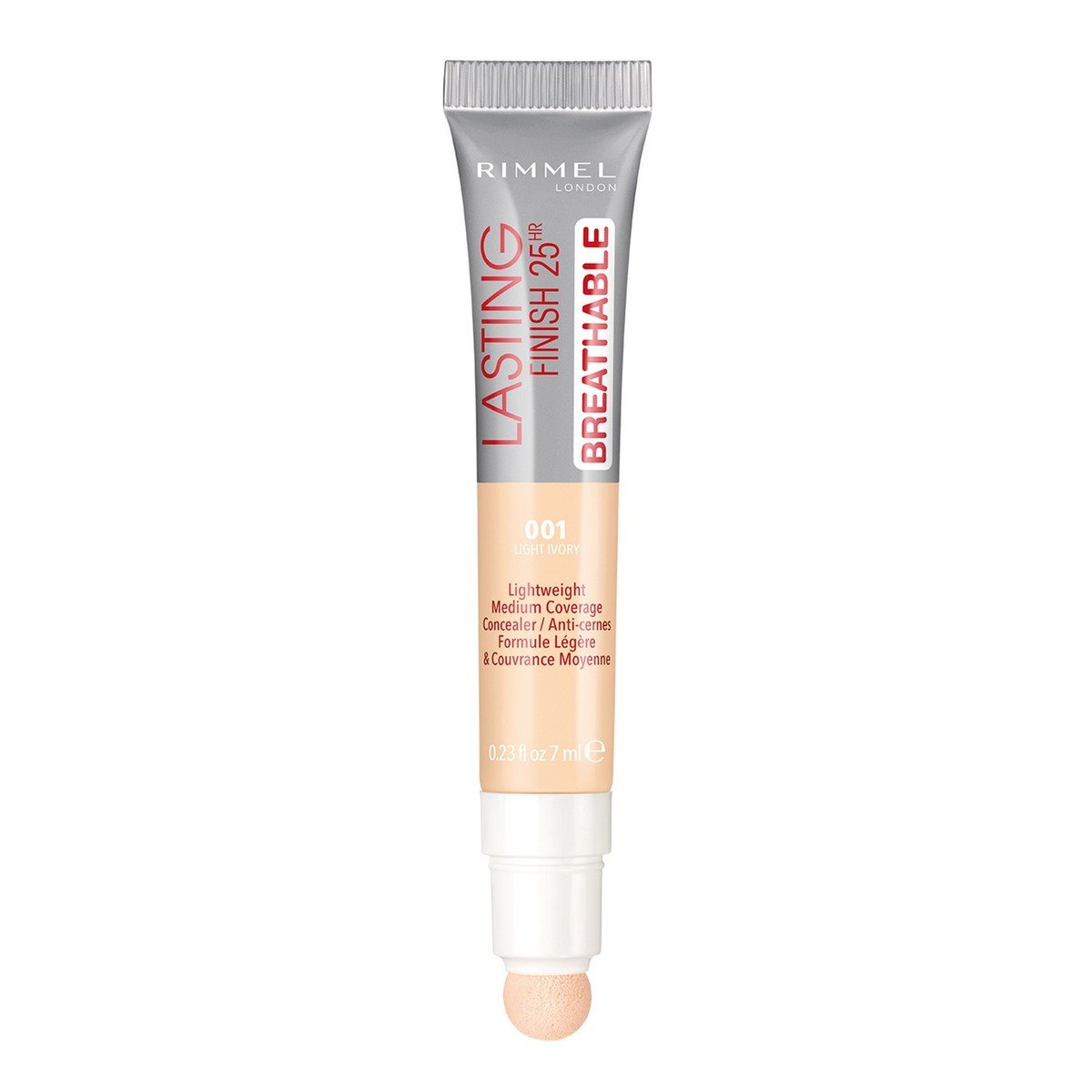 Rimmel London Lasting Finish Breathable Concealer Shade 001 Light Ivory 7ml