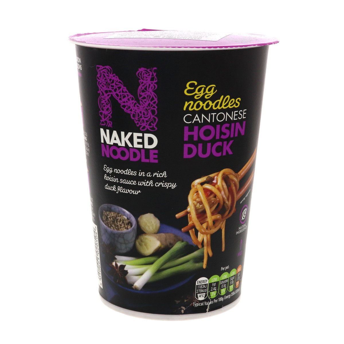 Naked Egg Noodles Cantonese Hoisin Duck Flavour 78g Online at Best ...