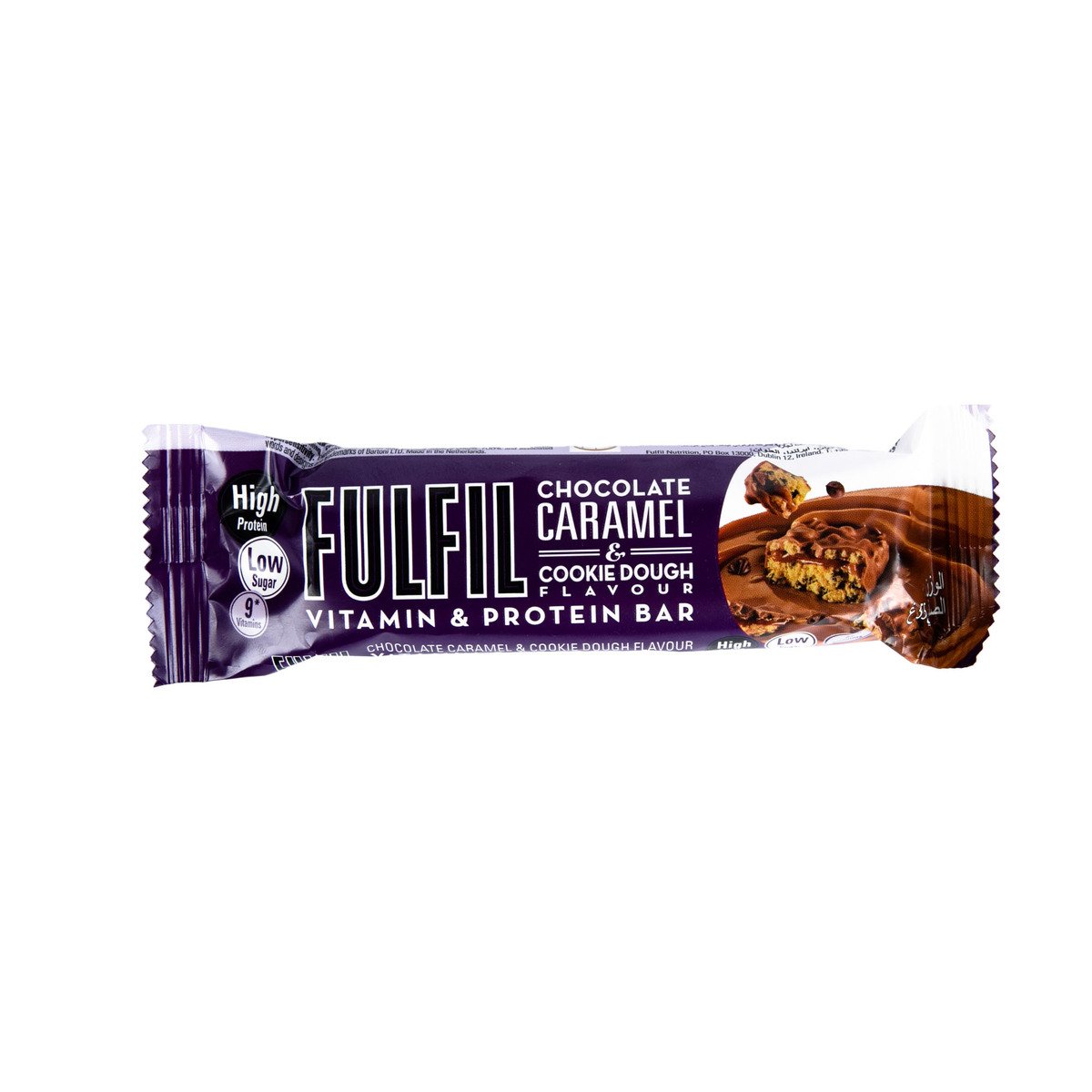 Fulfil Chocolate Caramel & Cookie Dough Vitamin & Protein Bar 55 g Online at Best Price Sports