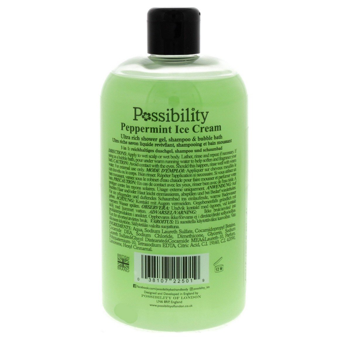 Possibility Peppermint Ice Cream Shower Gel 525 ml