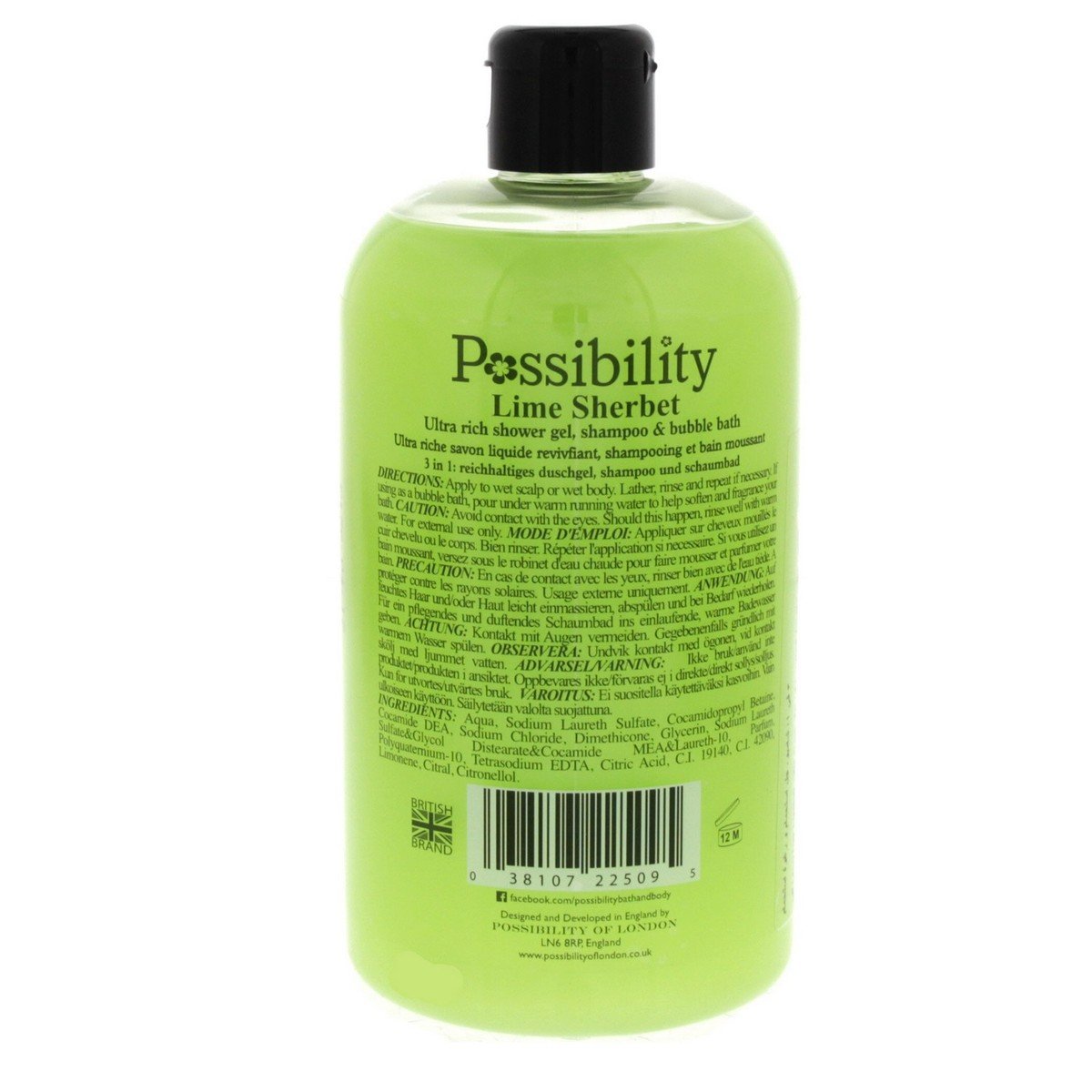 Possibility Lime Sherbet Shower Gel 525 ml