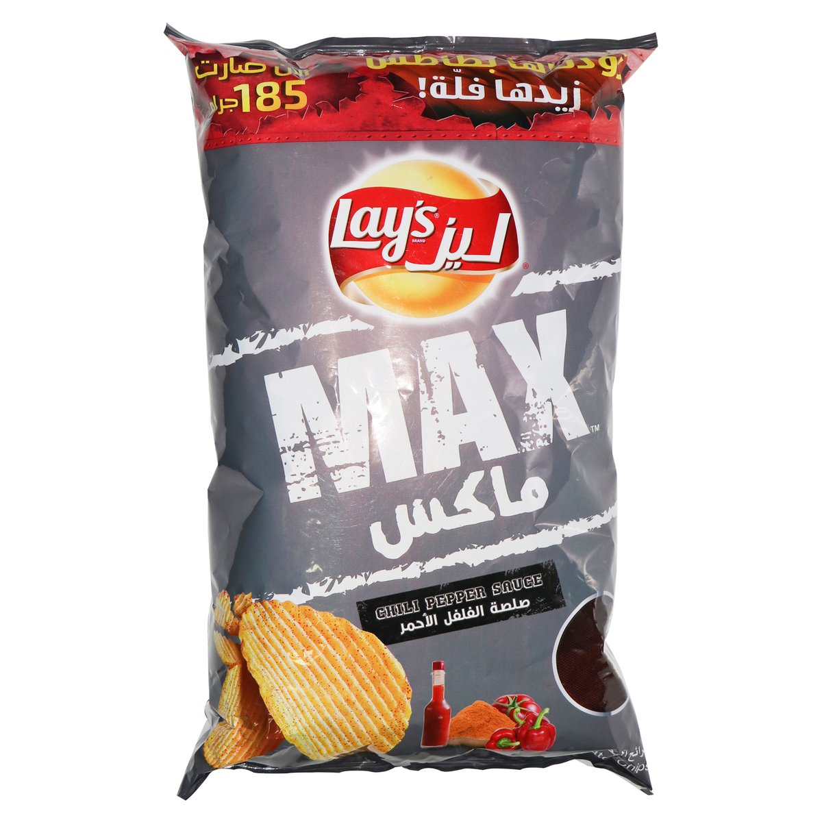 Lay's Max Chili Pepper Sauce Potato Chips 185g