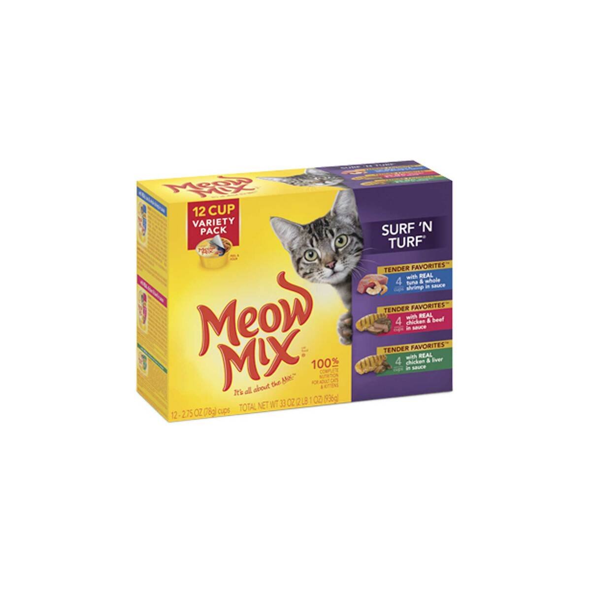 Meow Mix Surf 'N Turf 936 g