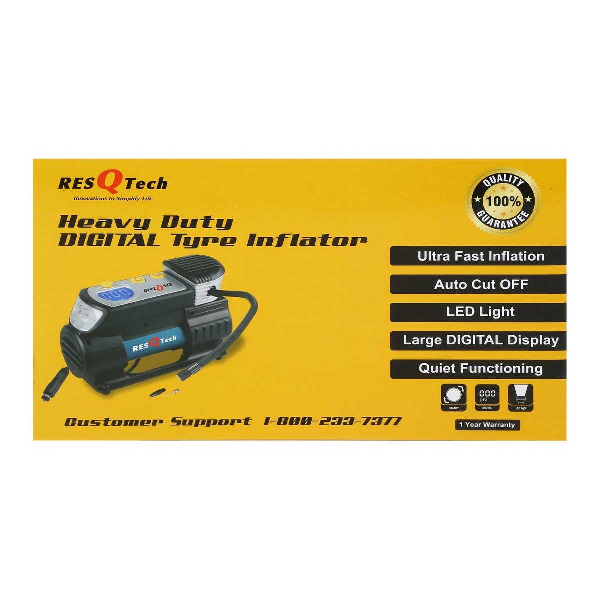 Resqtech Heavy Duty Digital Tyre Inflator AC102