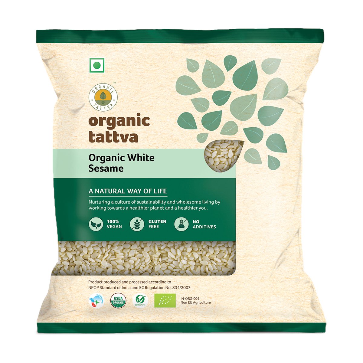 Organic Tattva Organic White Sesame 100 g