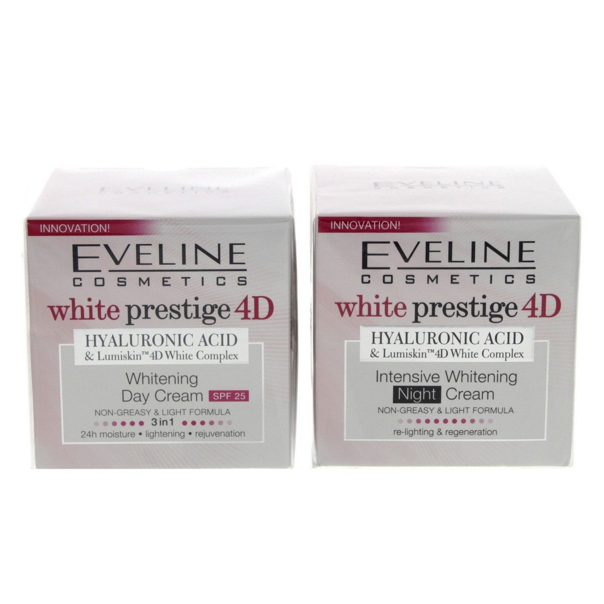 Eveline Cosmetics White Prestige 4D Whitening Day And Night Cream 2 x 50 ml