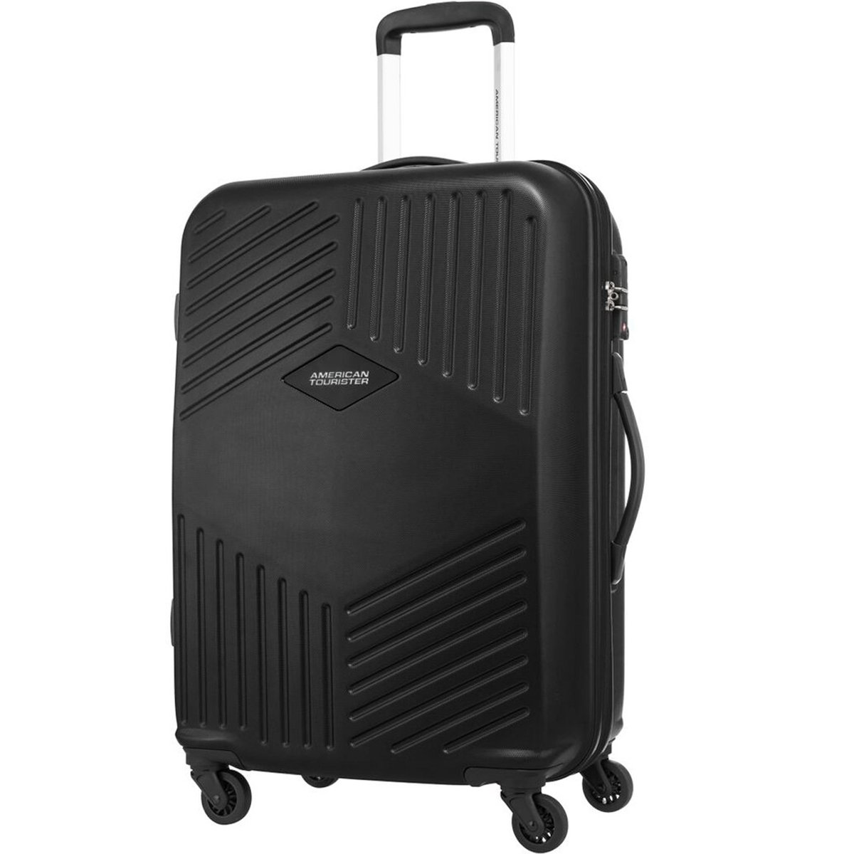 American Tourister Trillion 4 Wheel Hard Trolley 55cm Black