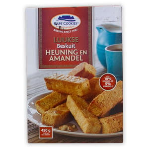 Cape Cookies Rusk Honey & Almond 450 g