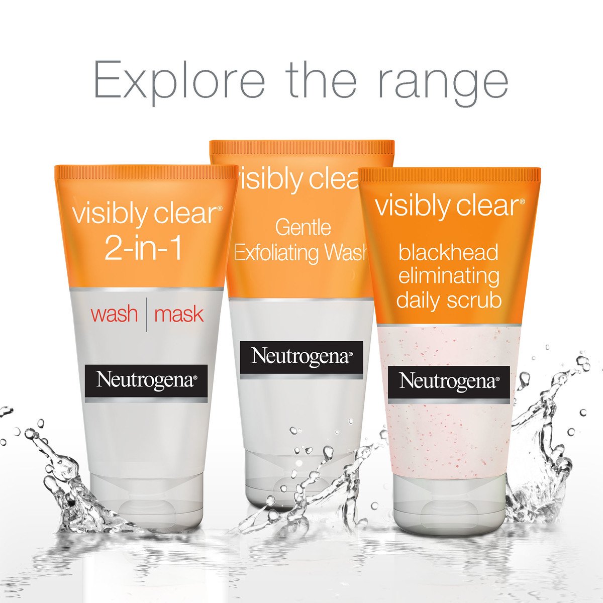 Neutrogena Facial Scrub Visibly Clear Clear & Protect Oil-free, 150 ml