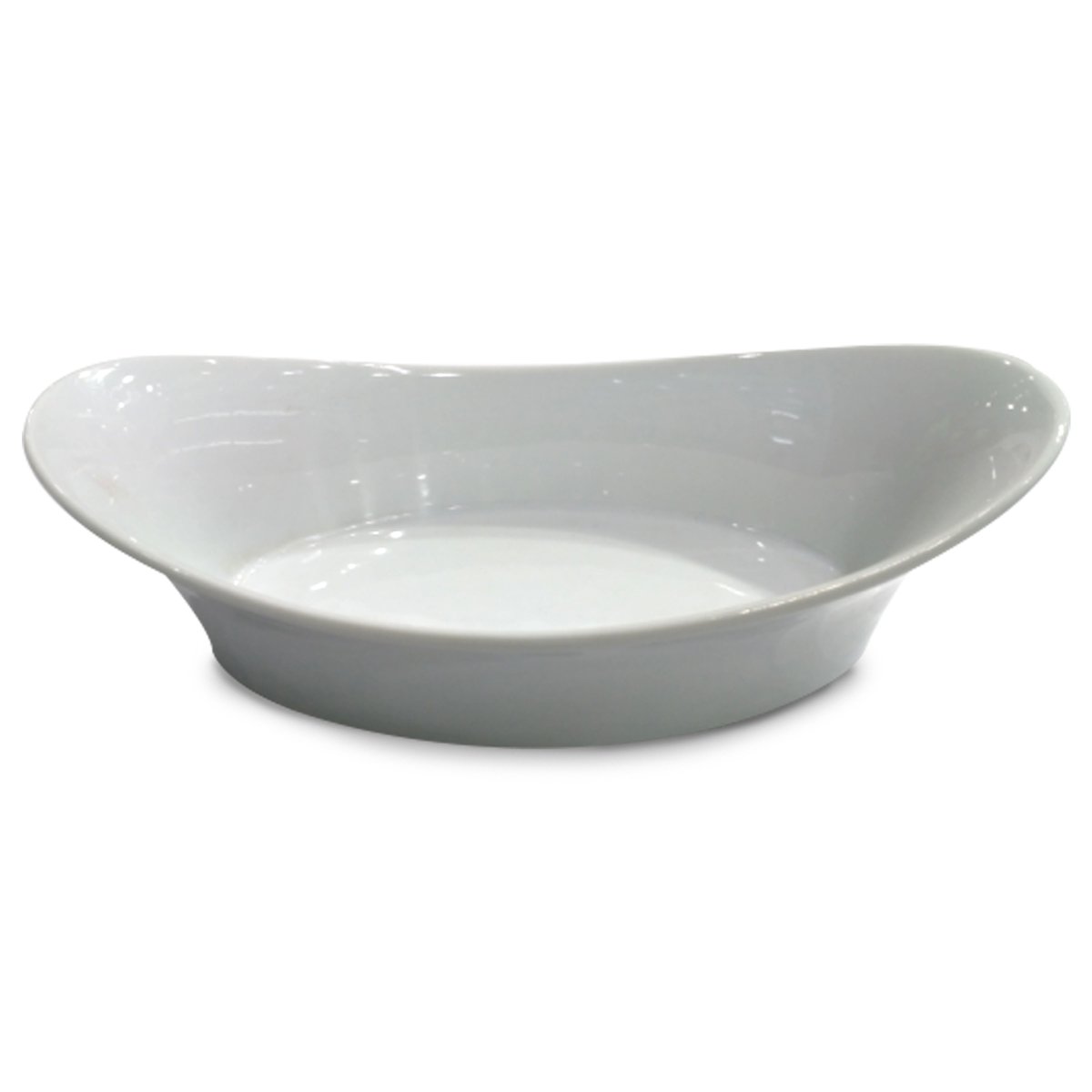 Home Ceramic Bowl Oval White 20cm