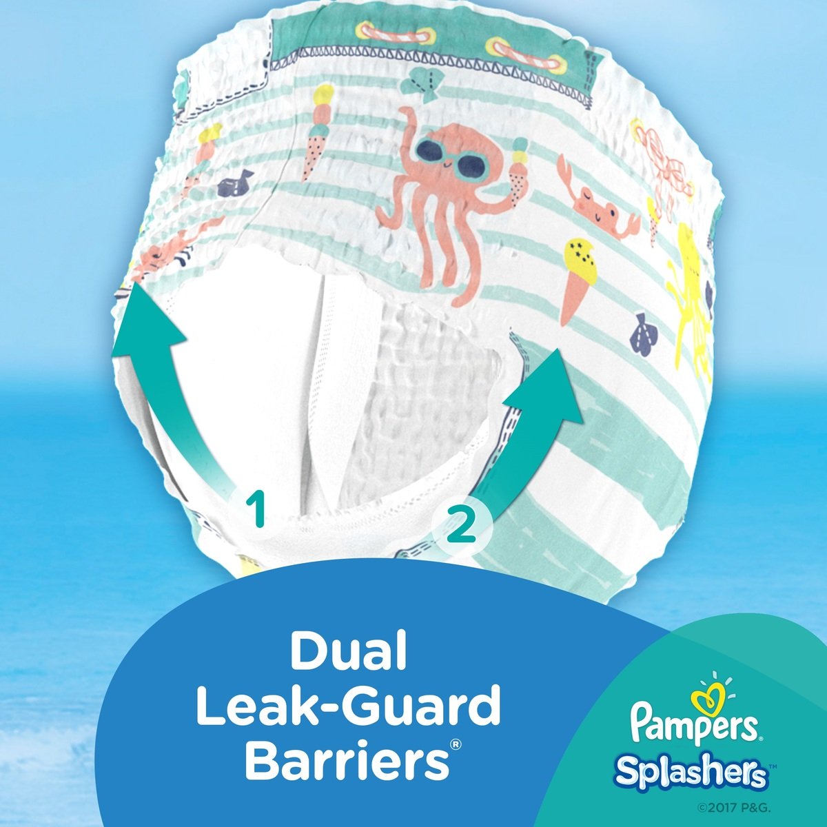 Pampers Splashers Swimming Pants, Size 56, >14 kg, 10 Count Online at