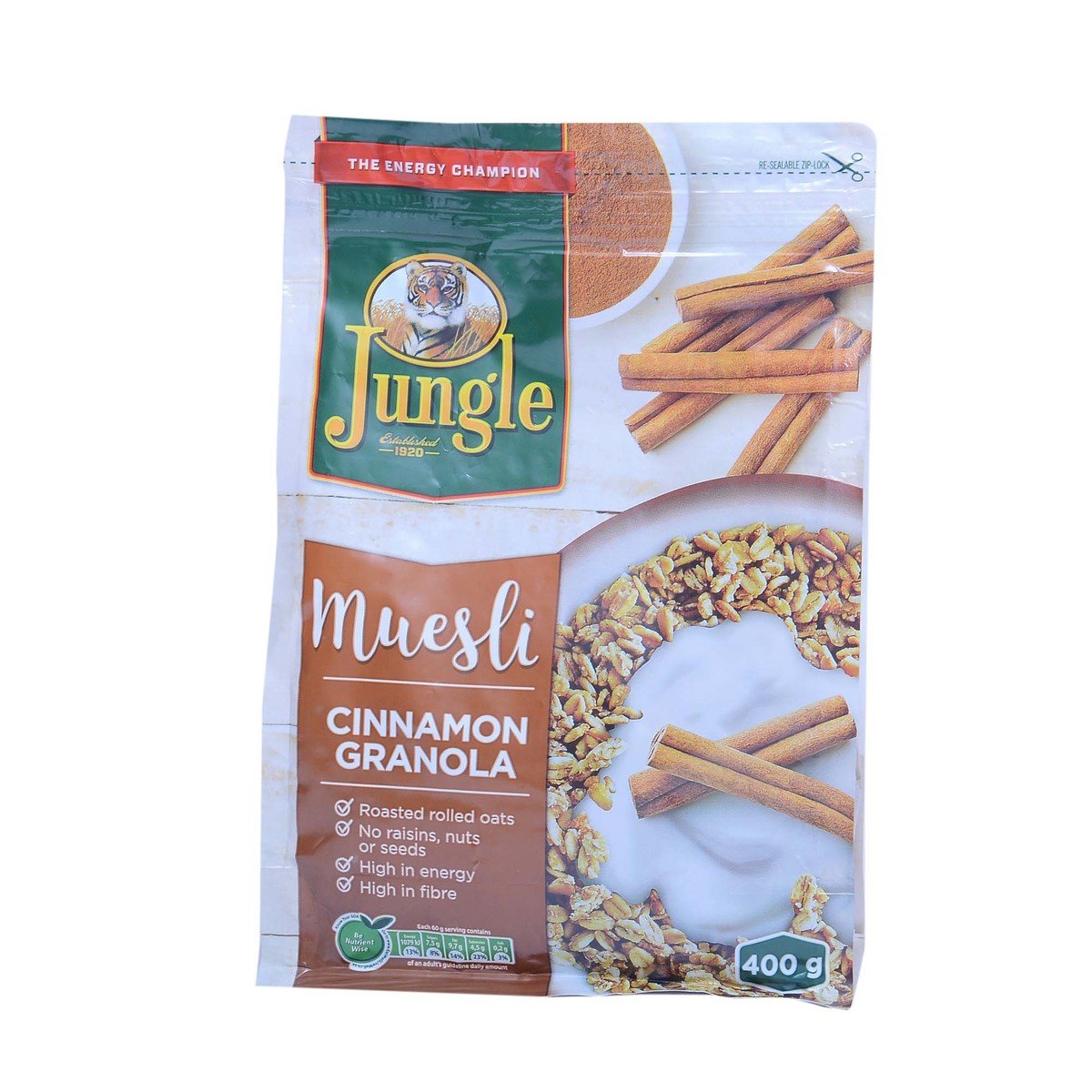 Jungle Cinnamon Granola Muesli 400g Online at Best Price | Muesli ...