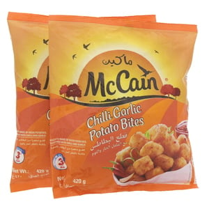 McCain Chilli Garlic Potato Bites 2 x 420 g