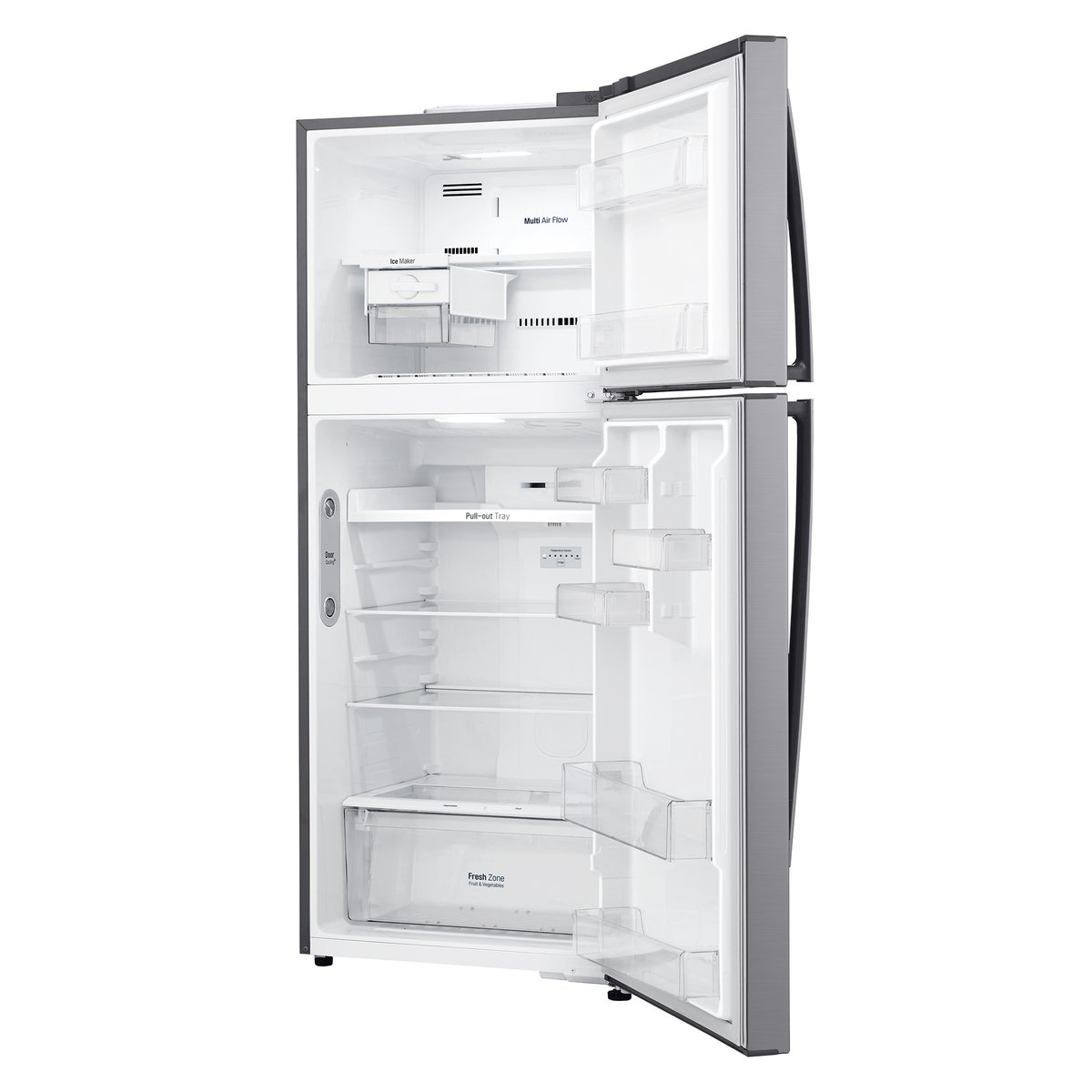 LG Double Door Refrigerator GR-C539HLCU 410LTR, NatureFRESH™, LINEARCooling™, Multi Air Flow