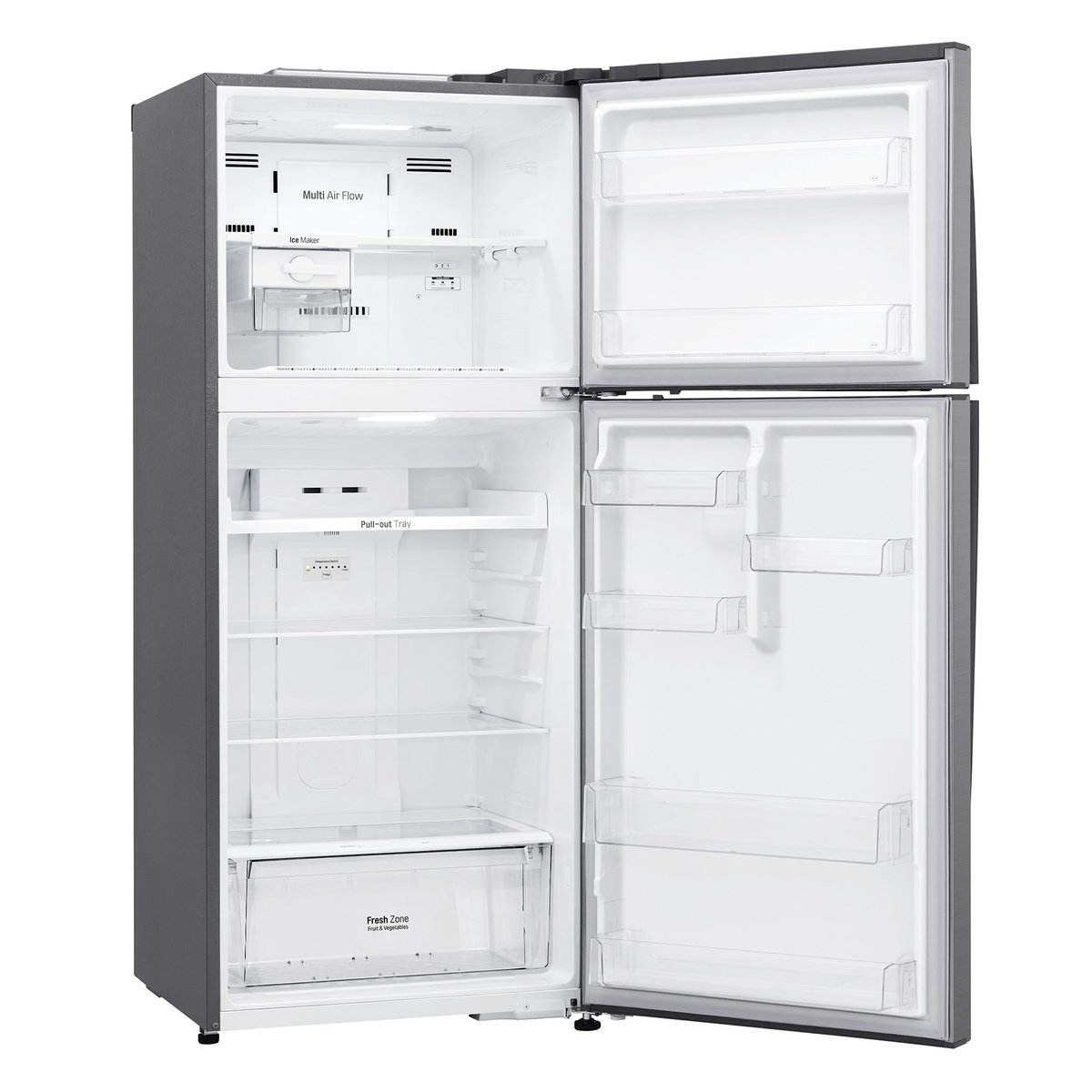 LG Double Door Refrigerator GR-C539HLCU 410LTR, NatureFRESH™, LINEARCooling™, Multi Air Flow