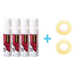 3M Glue Stick 8g 4's + Utility Tape 2's-5308681