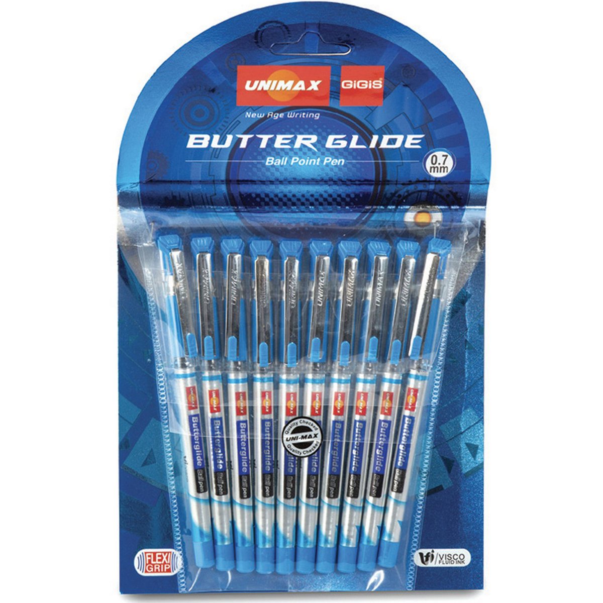 Unimax Butter Glide Ball Pen 10's