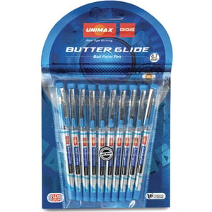 Unimax Butter Glide Ball Pen 10's