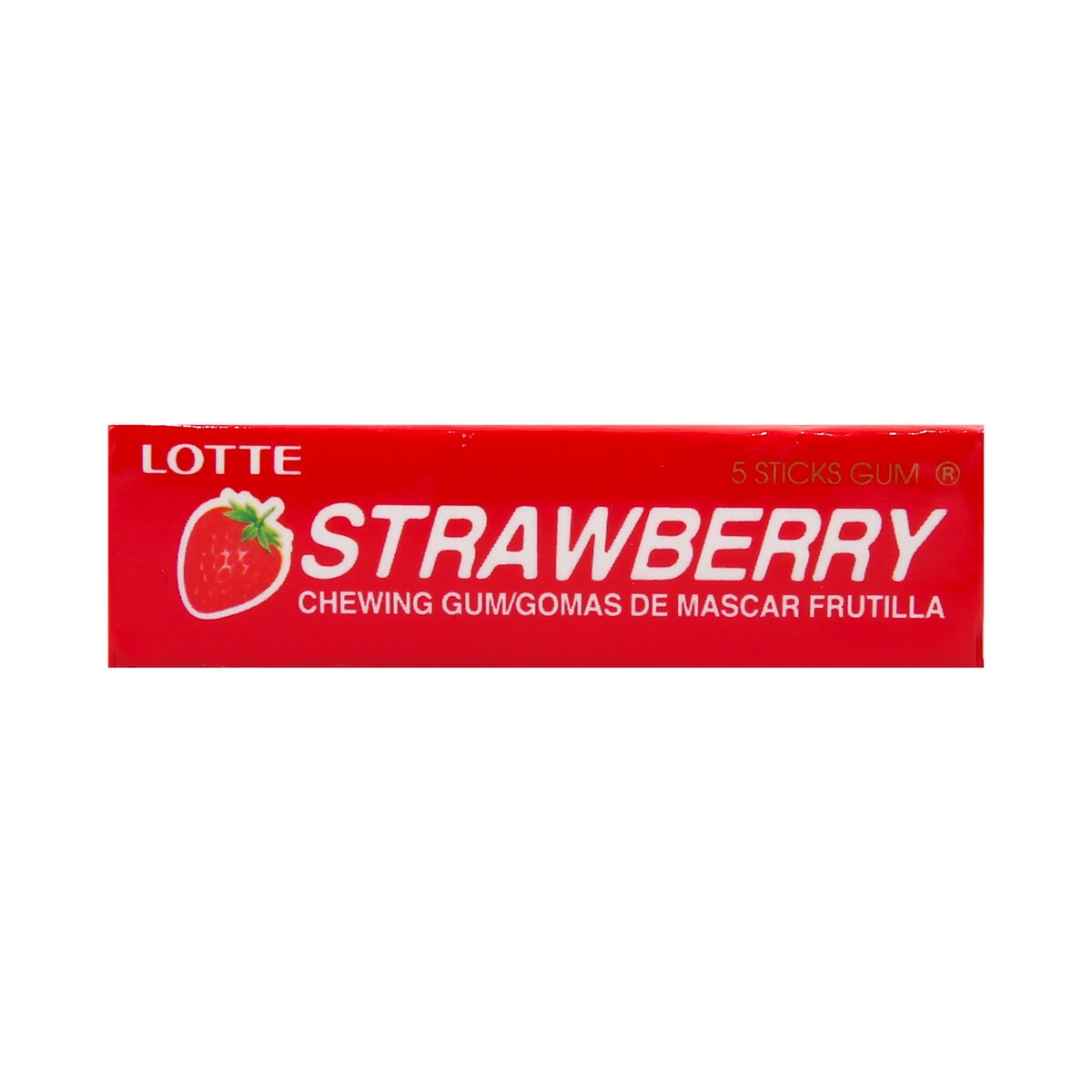 Lotte Chewing Gum Strawberry Flavour 5 pcs