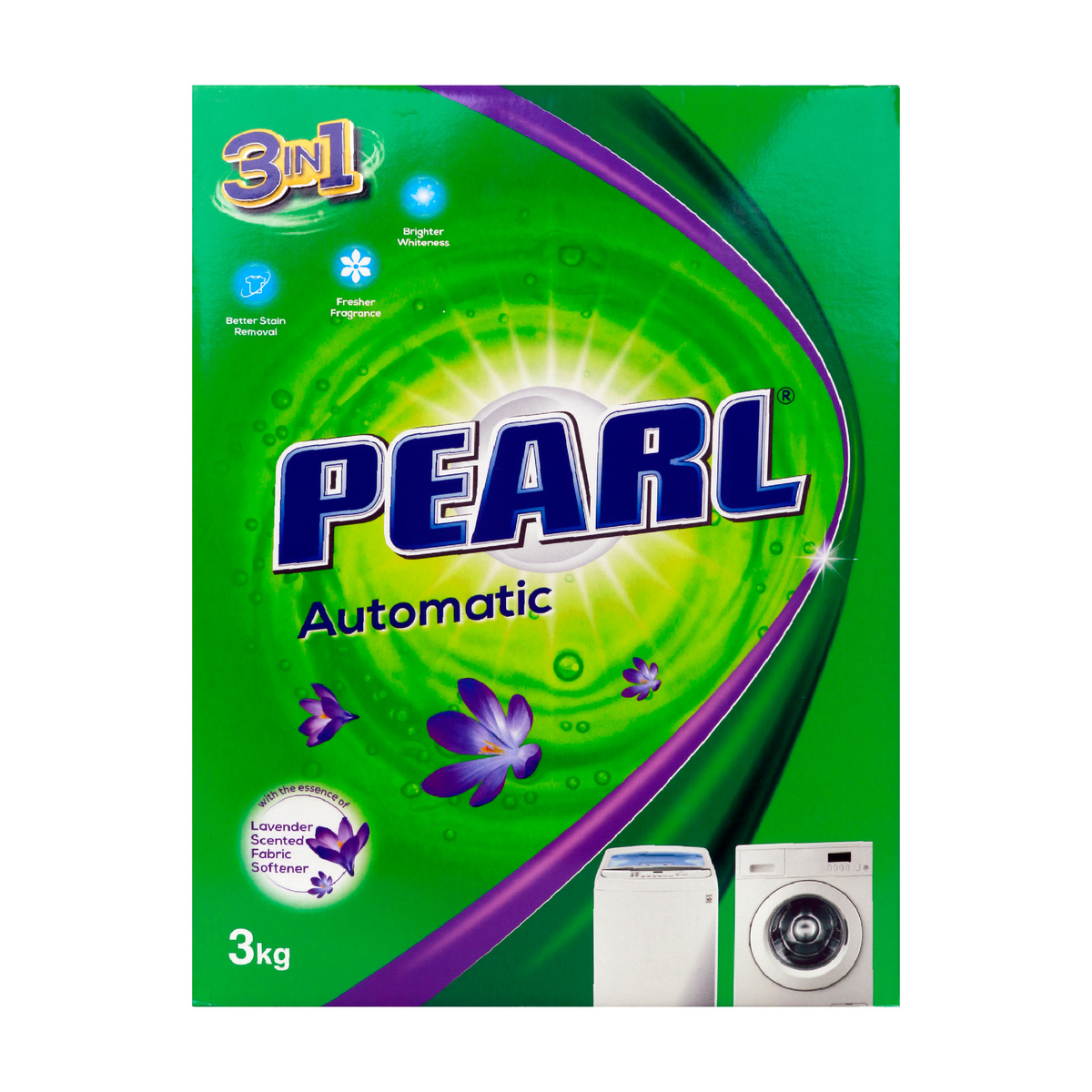 Pearl Automatic Washing Powder 3in1 Low Foam Lavender 3 kg