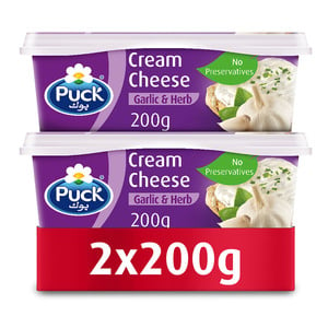 Puck Cream Cheese Garlic & Herb 2 x 200 g