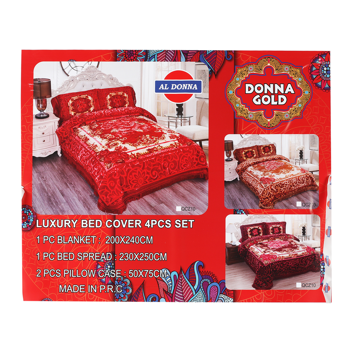 Donna Gold CloudySilky Blanket 200x240cm Assorted Color & Design