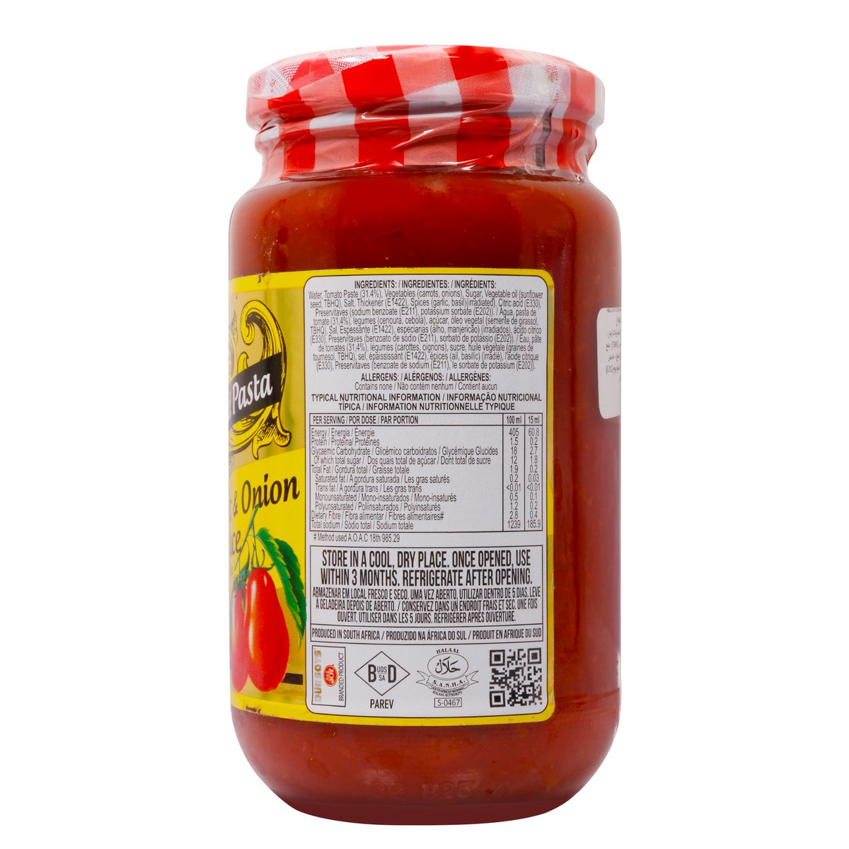 All Joy Pasta Sauce Extra Garlic & Onion 440 g