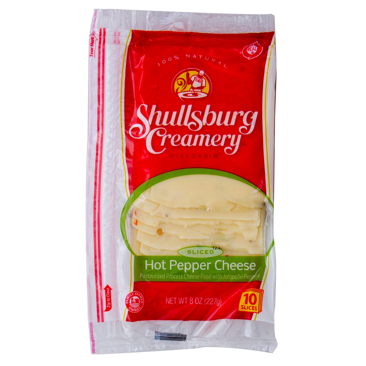 Shullsburg Creamery Sliced Hot Pepper Cheese 227 g