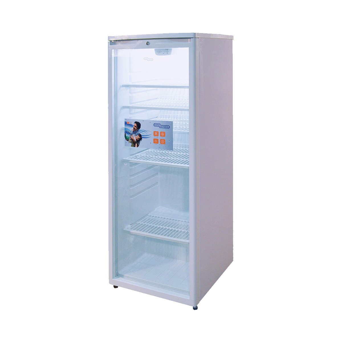 Super General Single Door Chiller, 275 L Gross Capacity, White, SG SC256