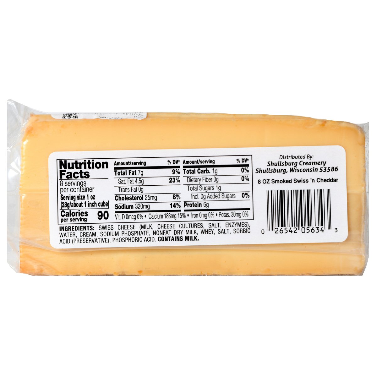 Shullsburg Smoked Swiss'n Cheddar 227 g