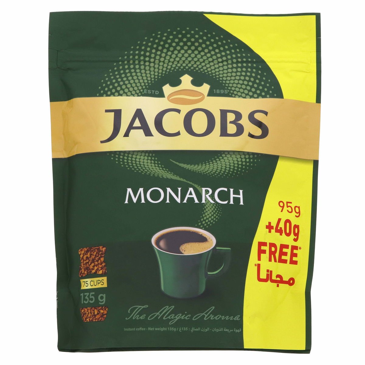 Jacobs Monarch Instant Coffee 135 g